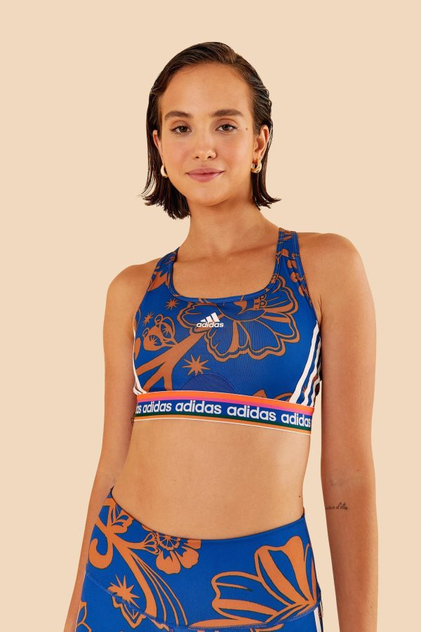 Top Adidas Estampado Boho Flower Royal