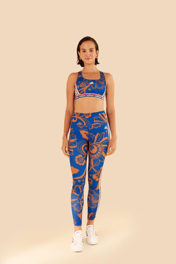 Top Adidas Estampado Boho Flower Royal - Image 2