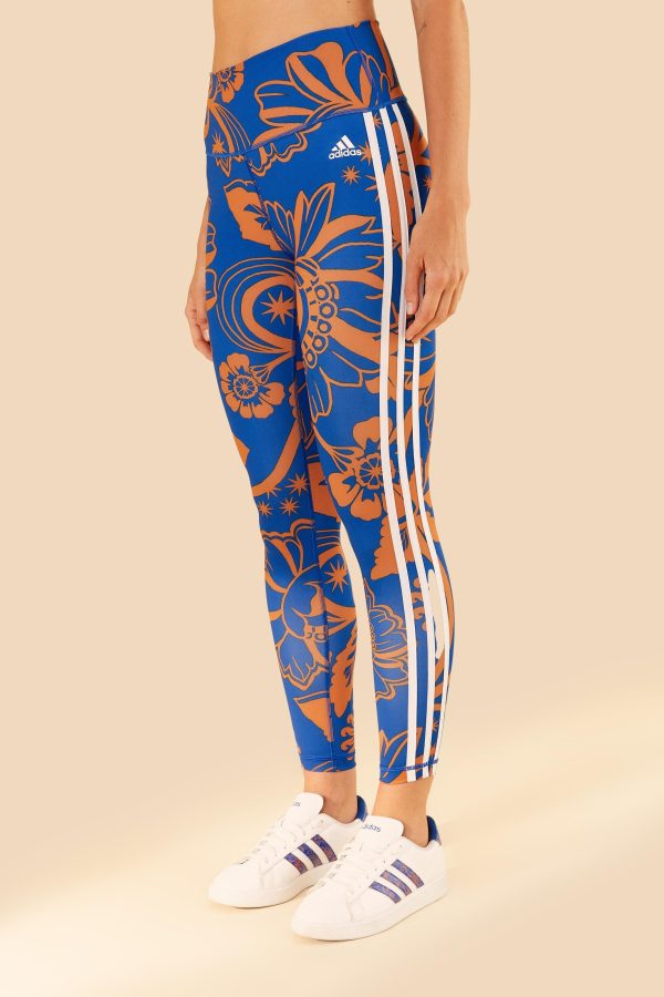 Legging Adidas Estampada Boho Flower Royal - Image 3
