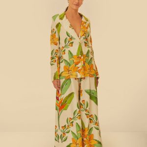 Calça Estampada Leveza Tropical