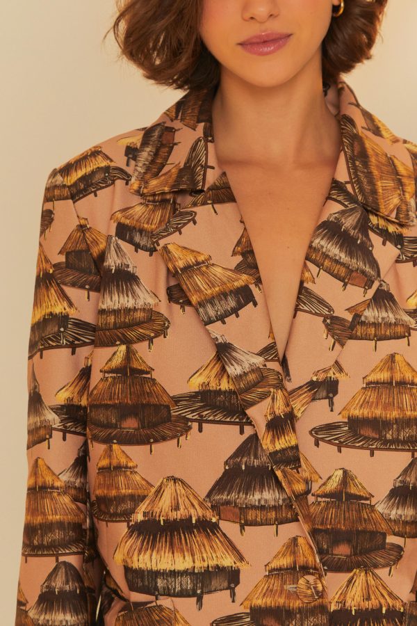 Blazer Bolsos Estampado Shuhu - Image 3