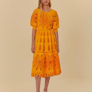 Vestido Bordado Richelieu Sol
