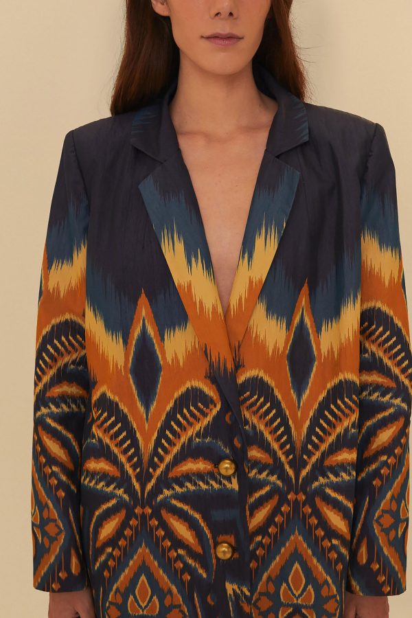 Blazer Oversized Rebites Estampado Alba - Image 3