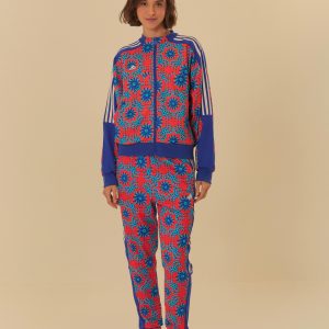 Calça Adidas Palm Flower Azul