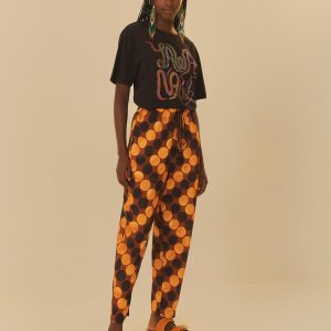 Calça Estampada Cobra Maxi