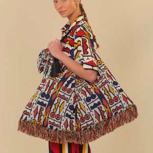 Bolsa Jacquard Estampada Farmrio