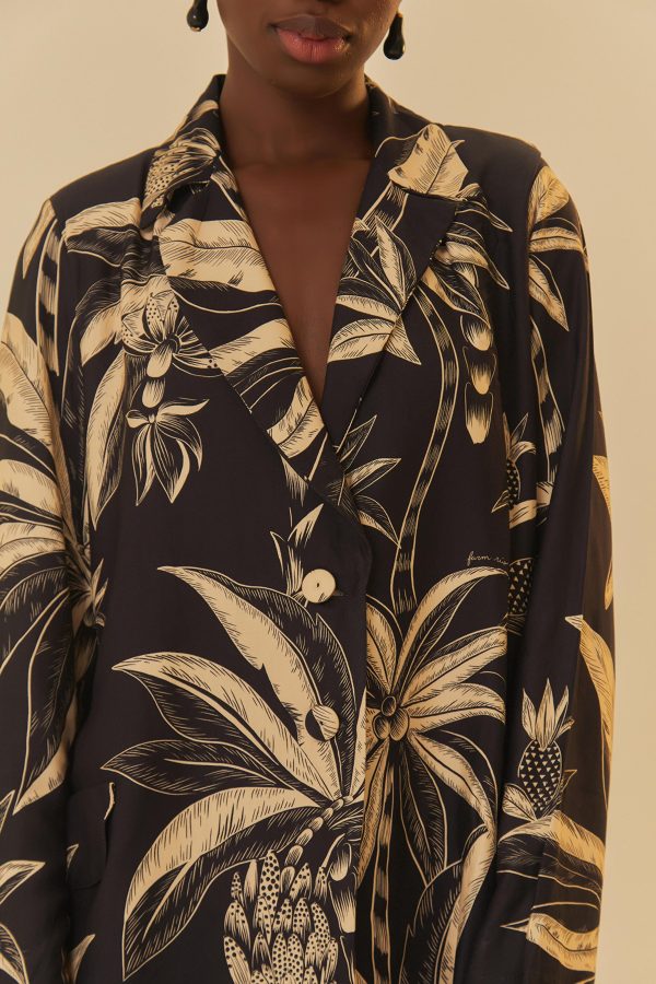 Blazer Oversized Estampado Floresta Praiana - Image 2