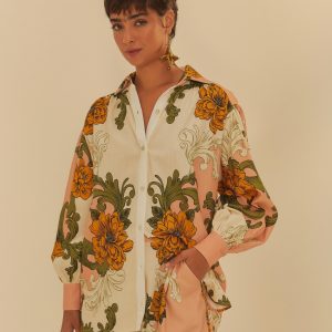 Short Estampado Flor Real