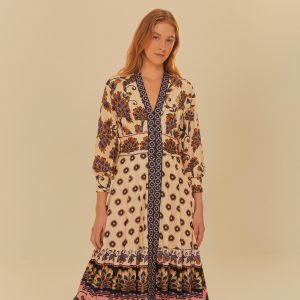 Vestido Longo Estampado Jasmin