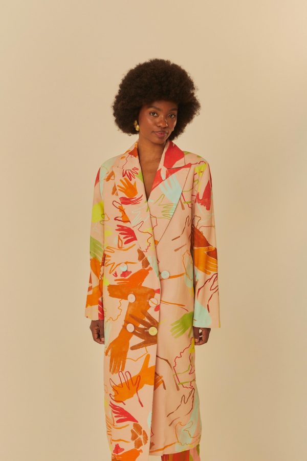 Maxi Blazer Estampado Território Dos Afetos