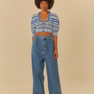 Calça Jeans Baixa Aleta Cós