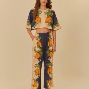 Calça Alfaiataria Estampada Banana Real