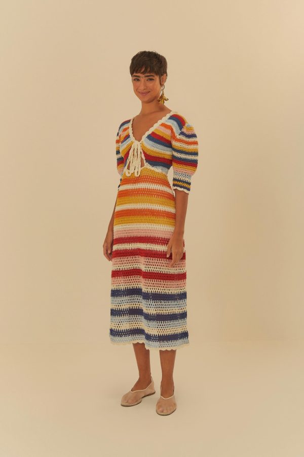 Vestido Crochet Estampado Listra Rainbow - Image 2