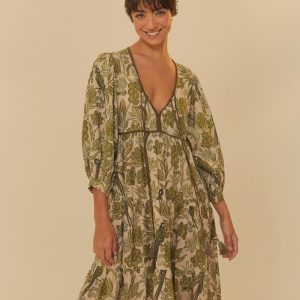 Vestido Cropped  Estampado Floral Ubud