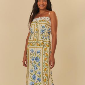 Vestido Longo Estampado Puglia