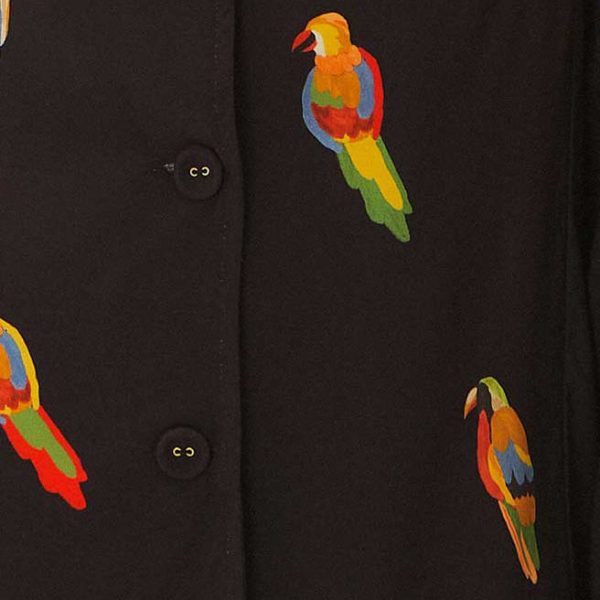 Blazer Curto Estampado Sonho Dos Pássaros - Image 3