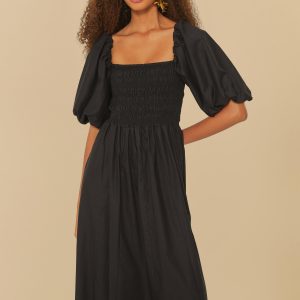 Vestido Mangas Lastex