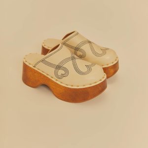 Clog Plataforma Bordado