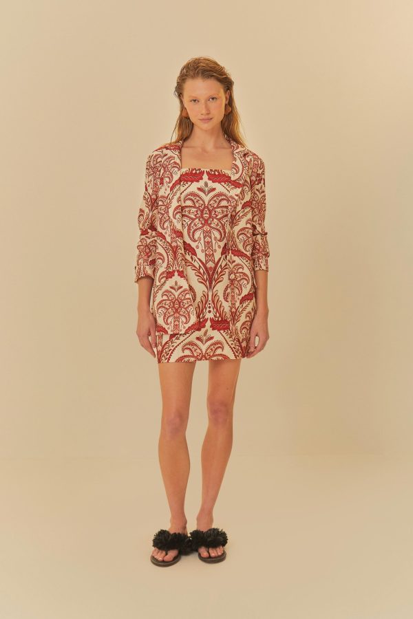 Blazer Estampado Camafeu Tropical