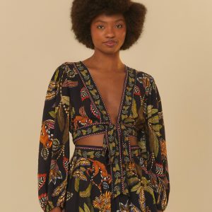 Blusa Estampada Festa De Caju