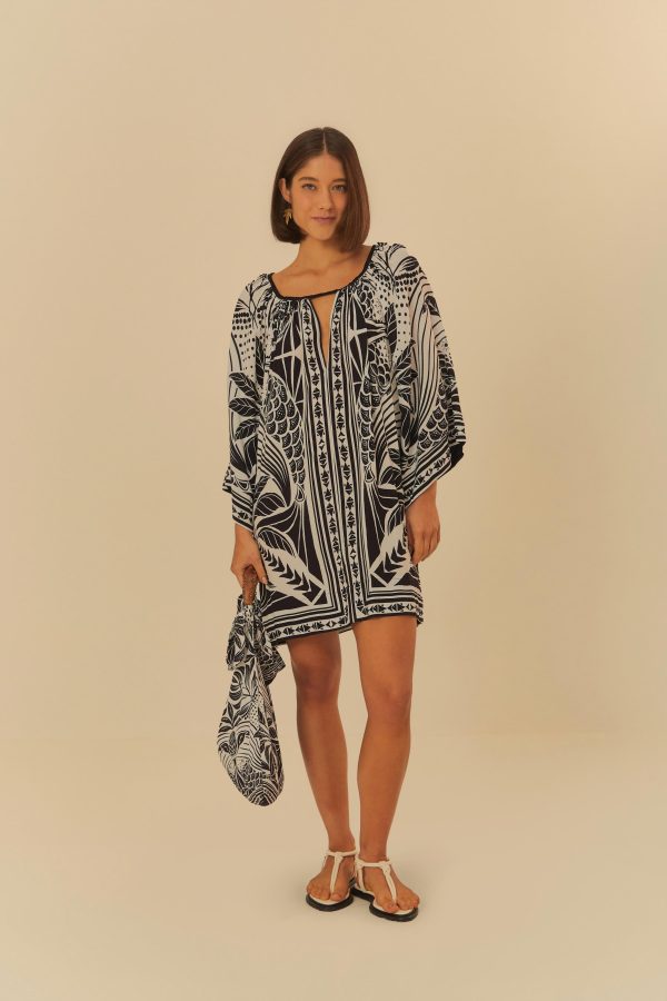 Vestido Curto Manga Estampado Foz - Image 2