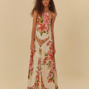 Vestido Cropped Estampado Floral De Verão