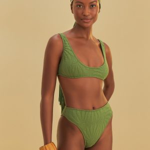 Biquíni Hot Pants Textura Bananas