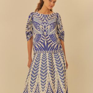 Saia Godê Estampada Samambaia