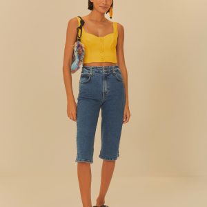 Calça Jeans Capri