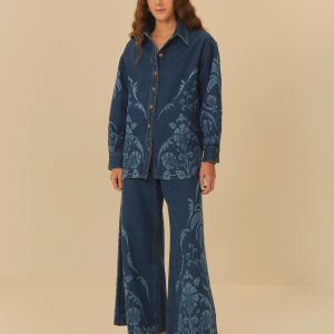 Calça Jeans Laser Abacaxi Deco