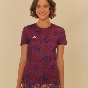 Blusa Adidas Palm Flower Roxo