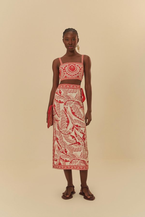 Top Double Estampado Coqueiro Majestoso