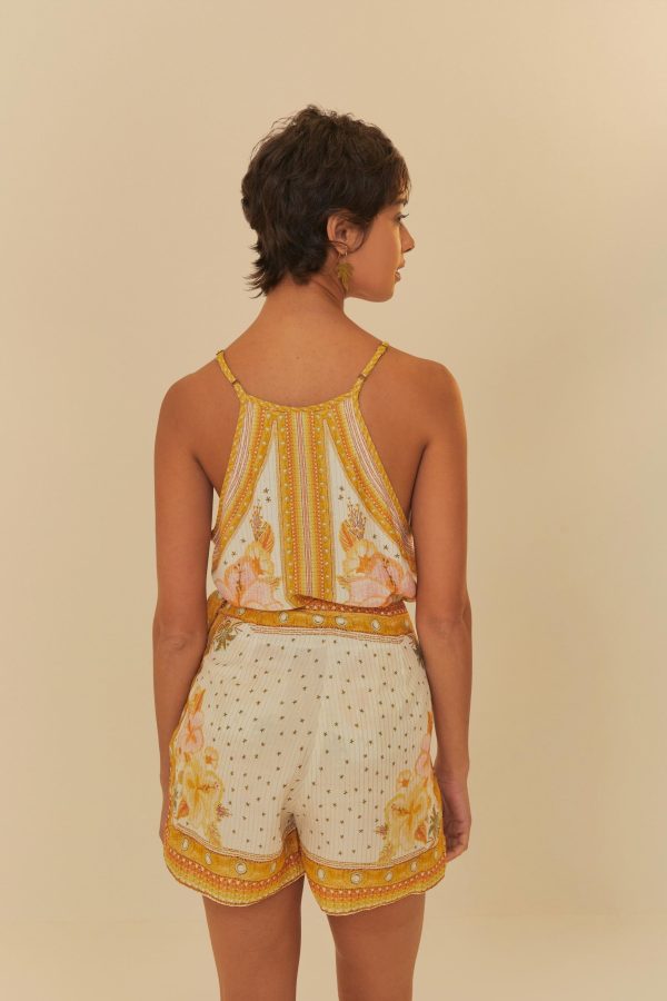 Short Saia Estampado Ilha De Flor Lenço - Image 3