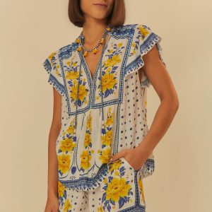 Short Estampado Azulina