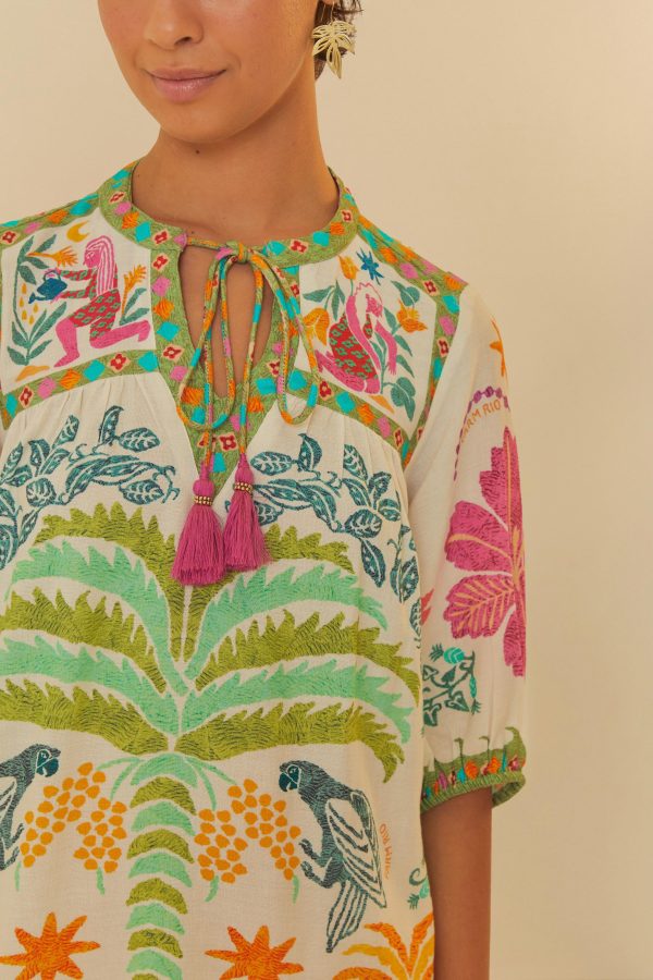 Vestido Curto Estampado Oasis De Verão - Image 2
