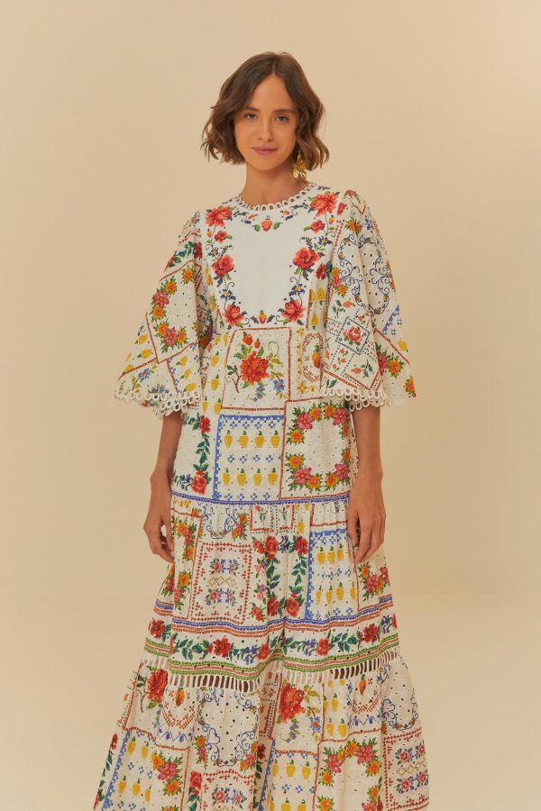 Vestido Pala Bordado Relicário