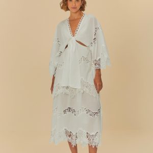 Vestido Cropped Barrado Artesanal