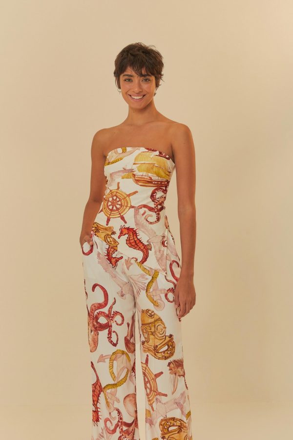 Calça Reta Estampada Marítima - Image 2