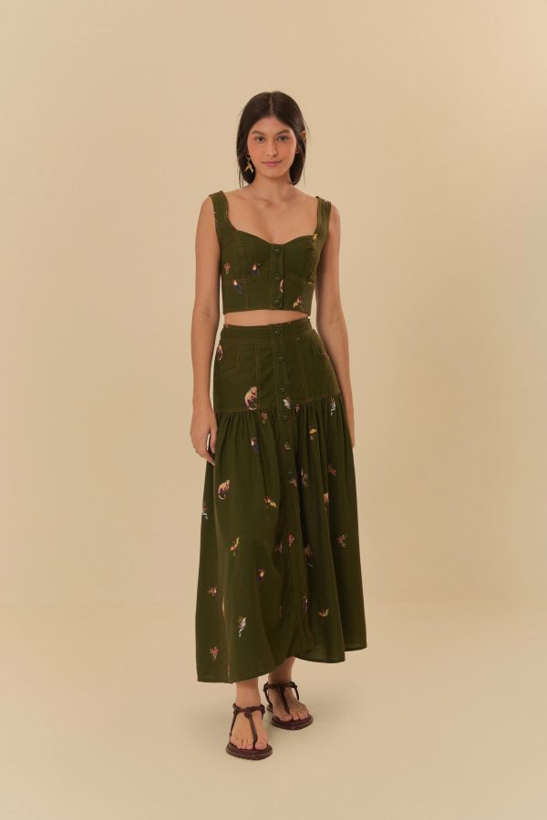 Blusa Botões Estampada Na Selva - Image 2