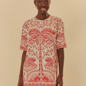 Vestido T-Shirt Estampado Passeio De Rio