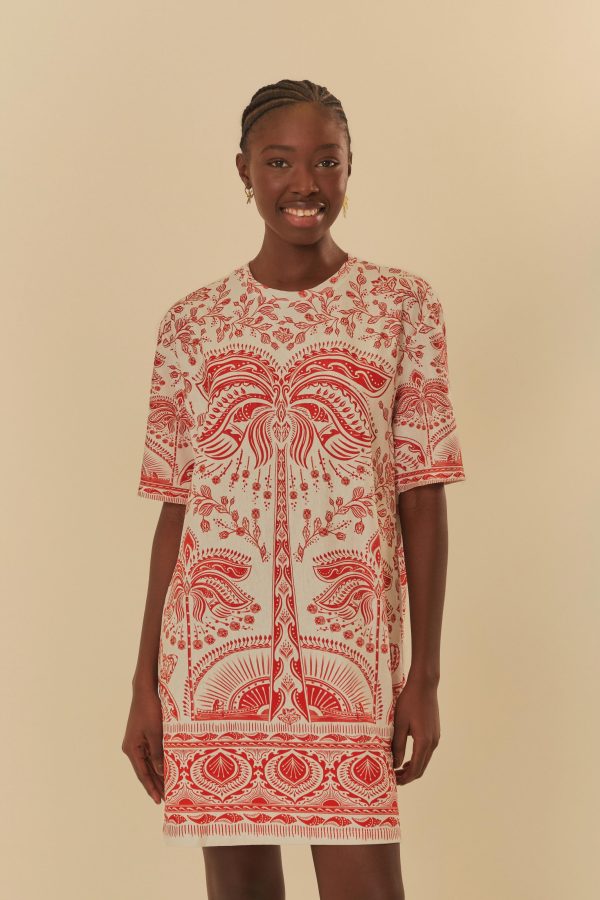 Vestido T-Shirt Estampado Passeio De Rio