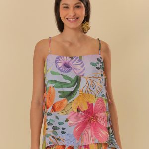 Blusa Com Alças Estampada Maralina