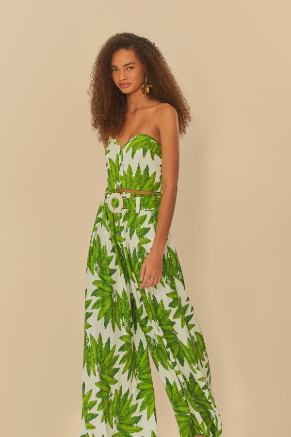 Calça Estampada Leque De Palmeira