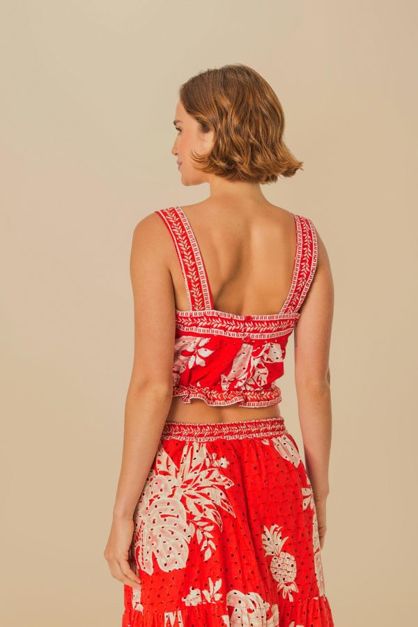 Blusa Estampada Folha De Renda - Image 3