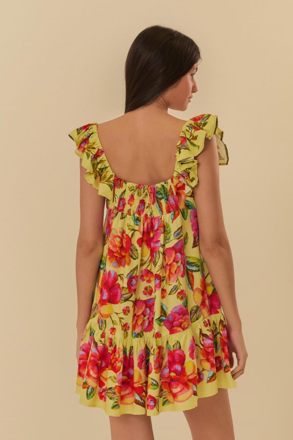 Vestido Curto Estampado Flor Céu - Image 3