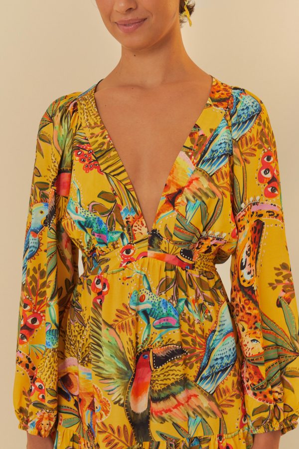 Vestido Curto Estampado Na Selva - Image 3