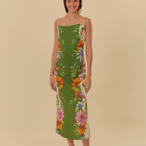 Vestido Midi Estampado Delicadeza De Fruta