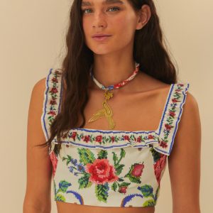 Blusa Estampada Flor Realeza