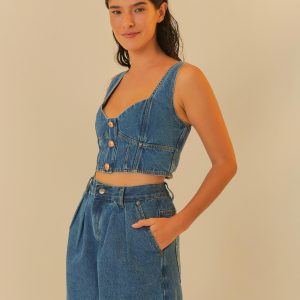 Bermuda Jeans Baggy Baixa