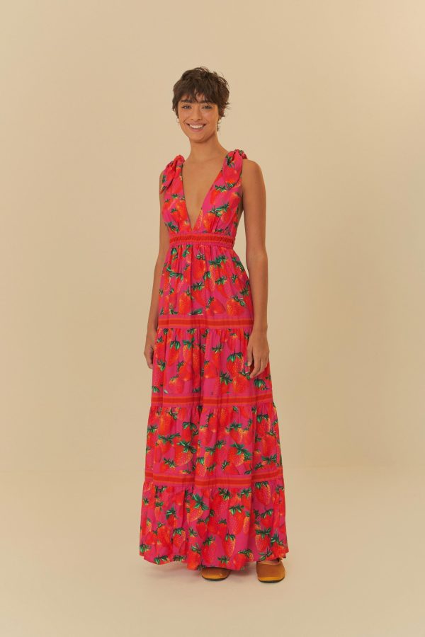 Vestido Estampado Lenço Morango - Image 2